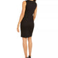 Kasper Women's Colorblocked Sheath Dress Black Size 8