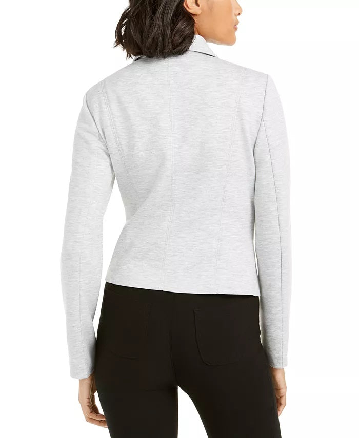 Bar III Women's Moto Jacket Gray Size X-Small