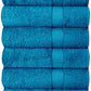 Set of 6 Hotel & Spa 100% Cotton Bath Towels 27x52 inch