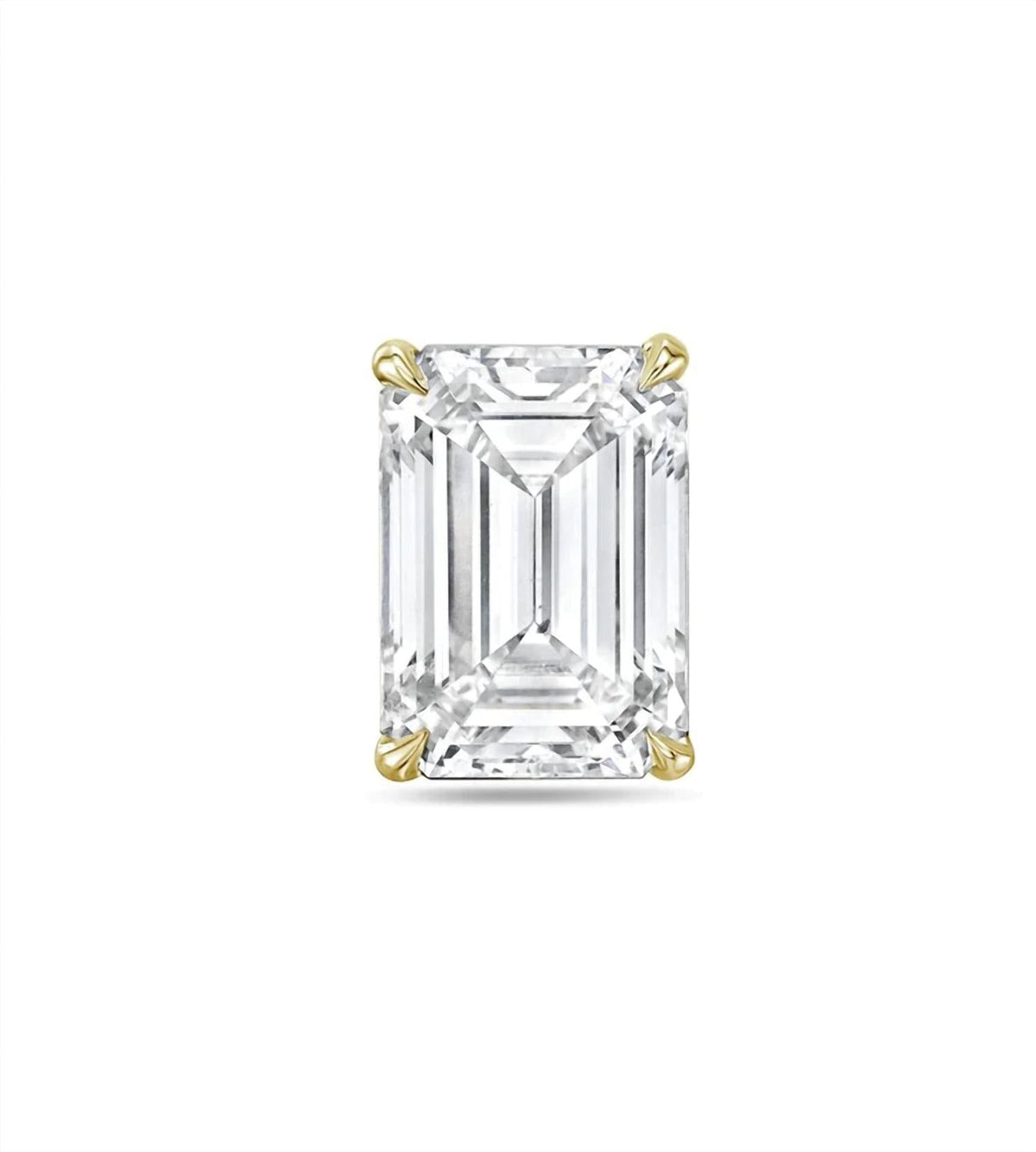Diana M Jewels - 1.00 Ct Lab Grown Emerald Cut Stud Earrings