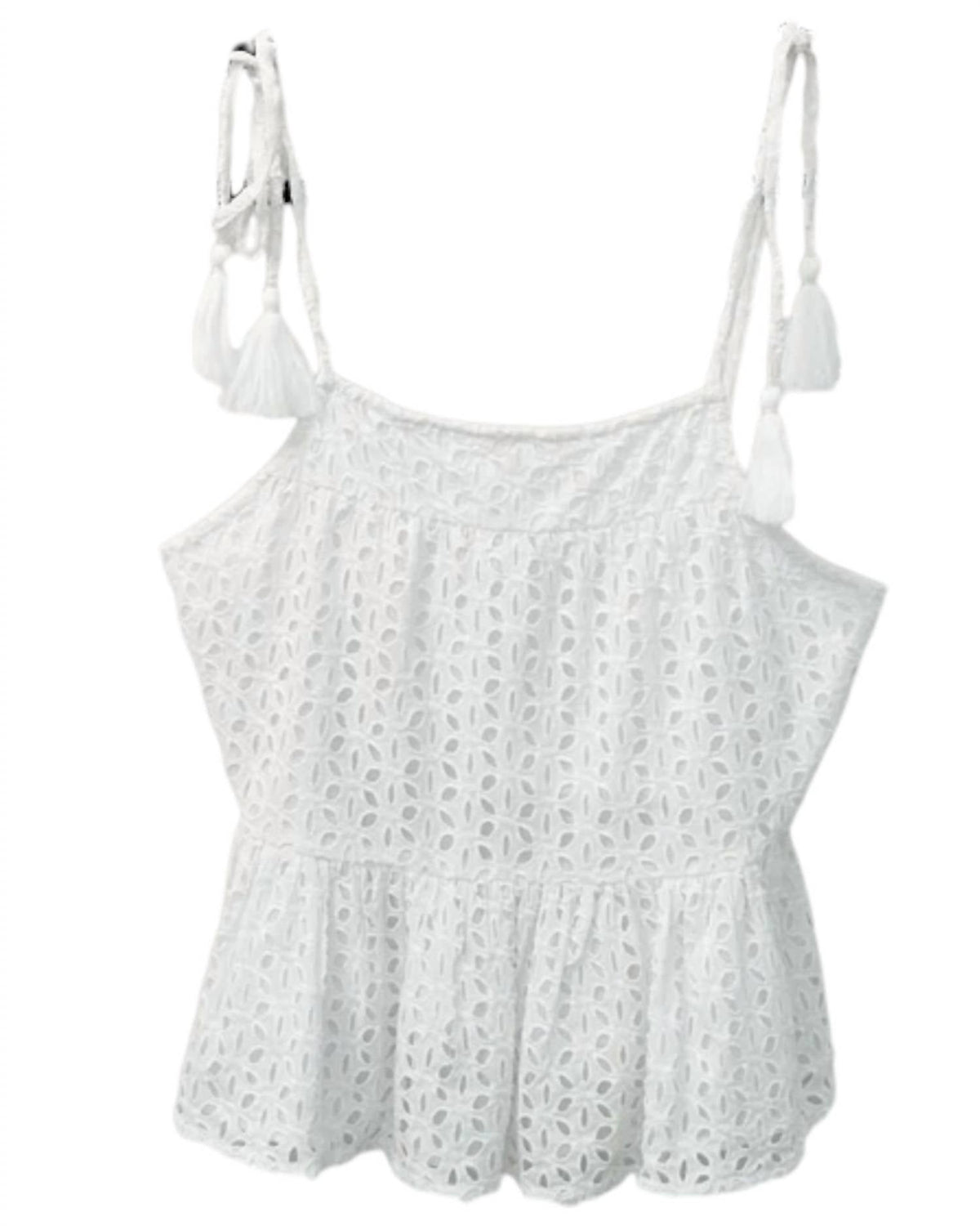 En Creme - Women's Ellie Eyelet Top