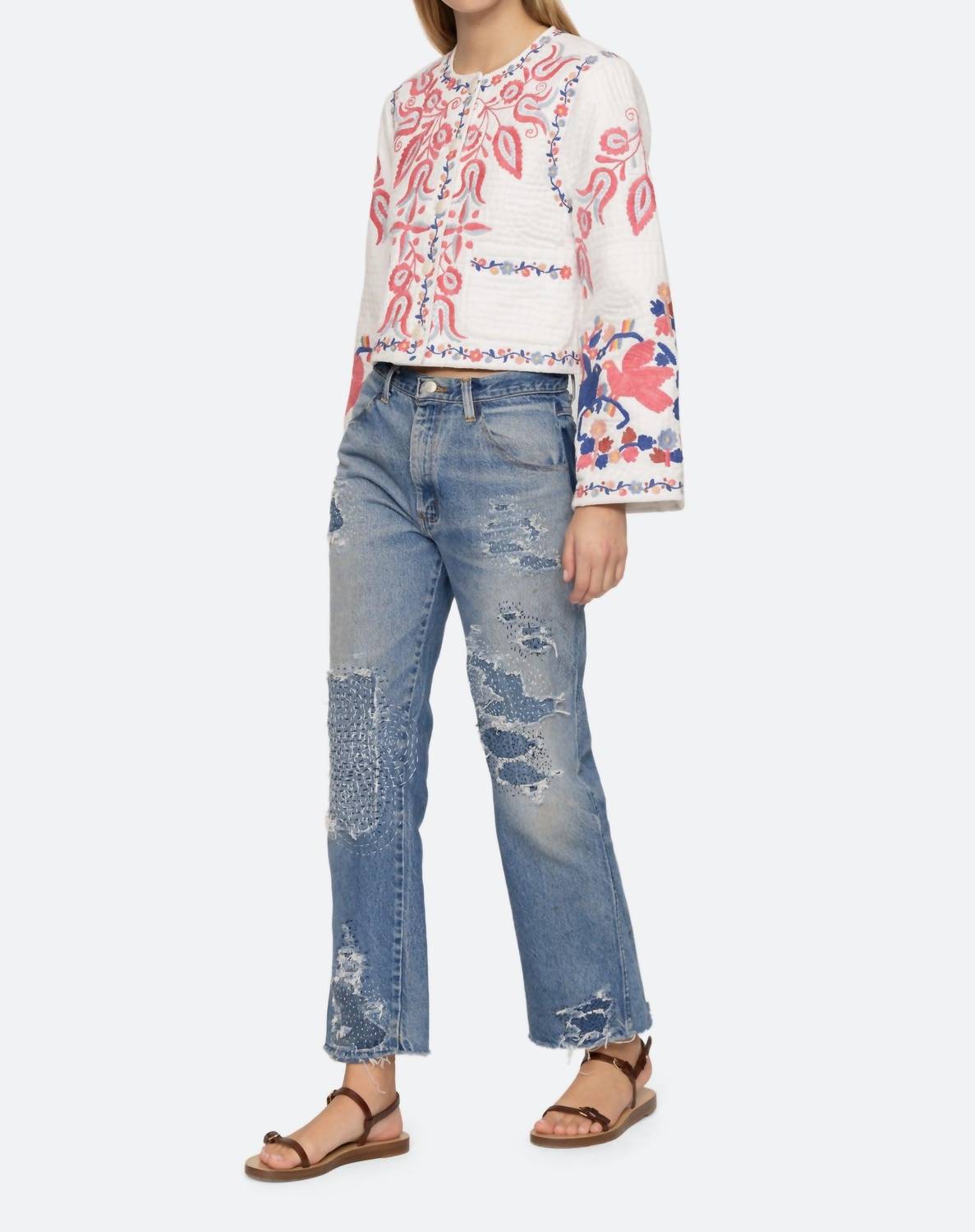 Sea - Eevi Embroidered Twill Jacket