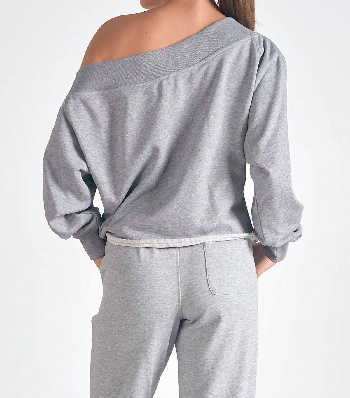 Elan - LS Off Shoulder Top