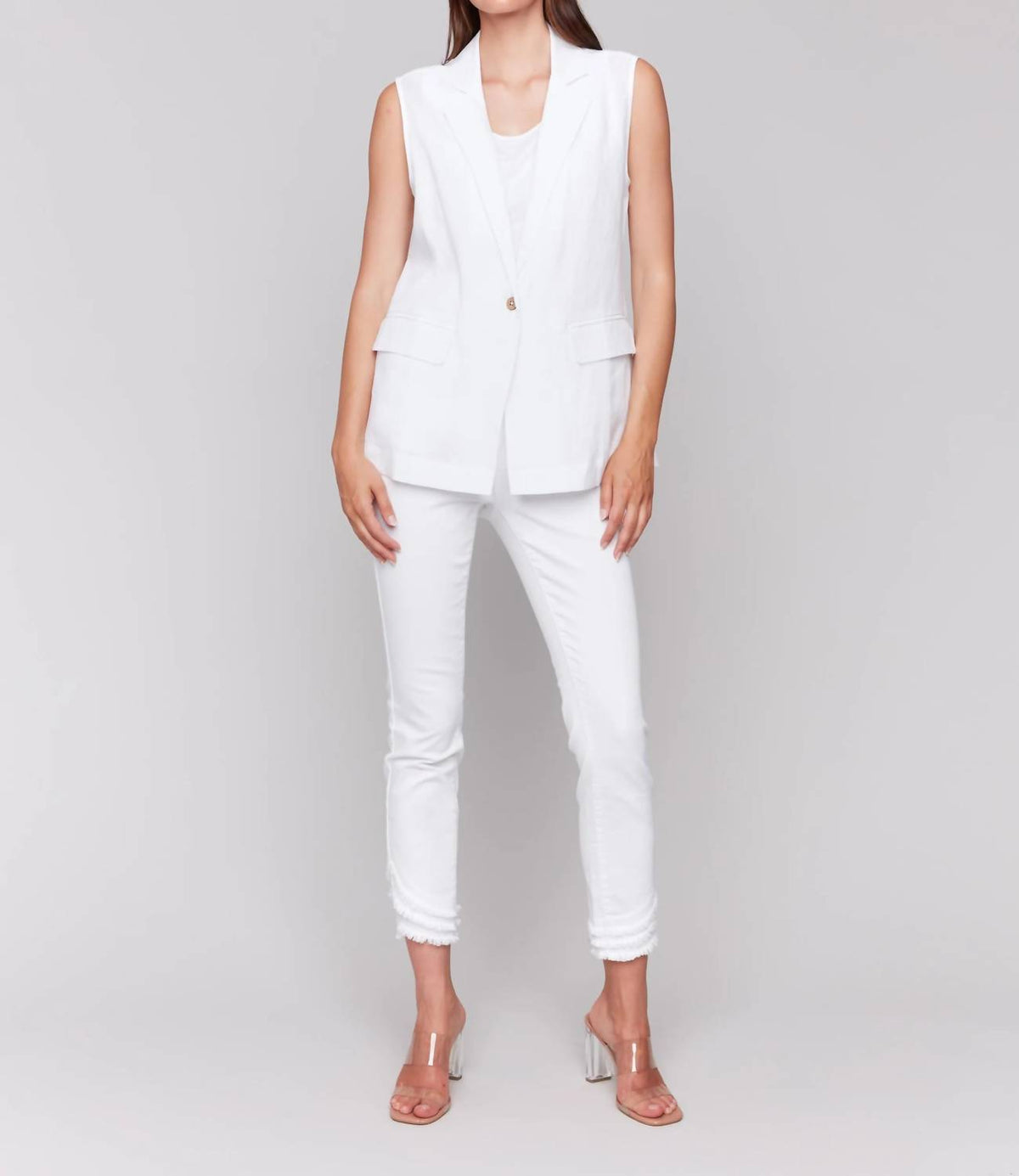 Charlie B - Linen Blend Vest