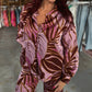 Fate - Tropical Print Satin Top