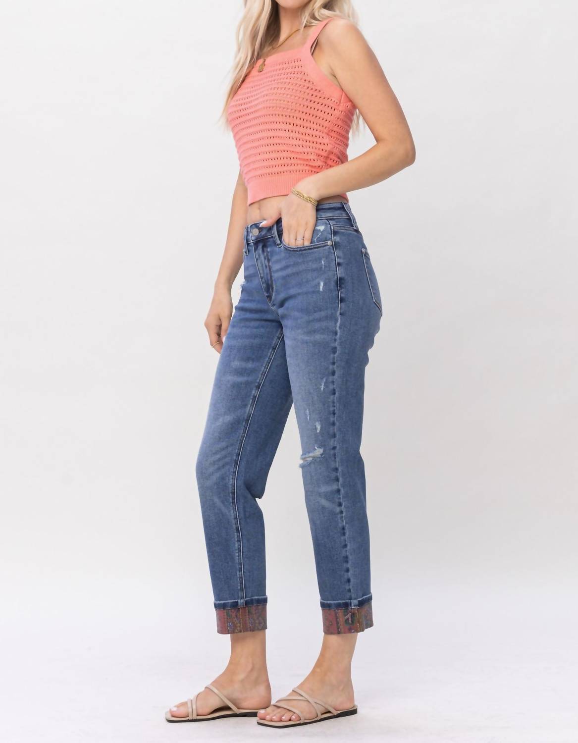 Judy Blue - Paisley Boyfriend Jean