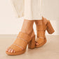 Naturalizer - Women's Leather Block Heel Platform Sandals