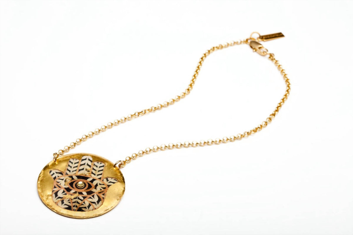 Avenue Chic - Women's Hamsa Pendant Necklace
