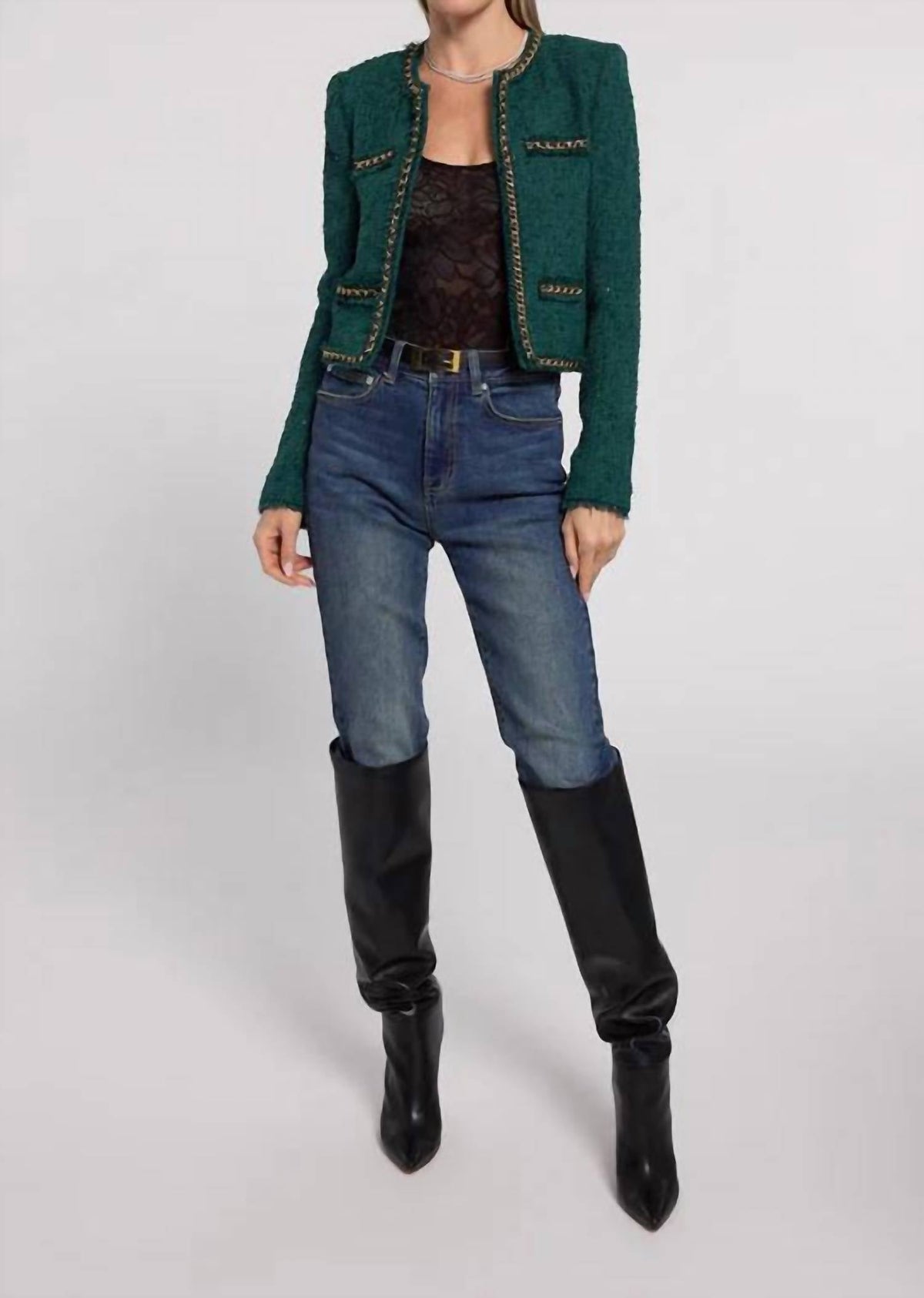 Generation Love - Serena Chain Tweed Blazer