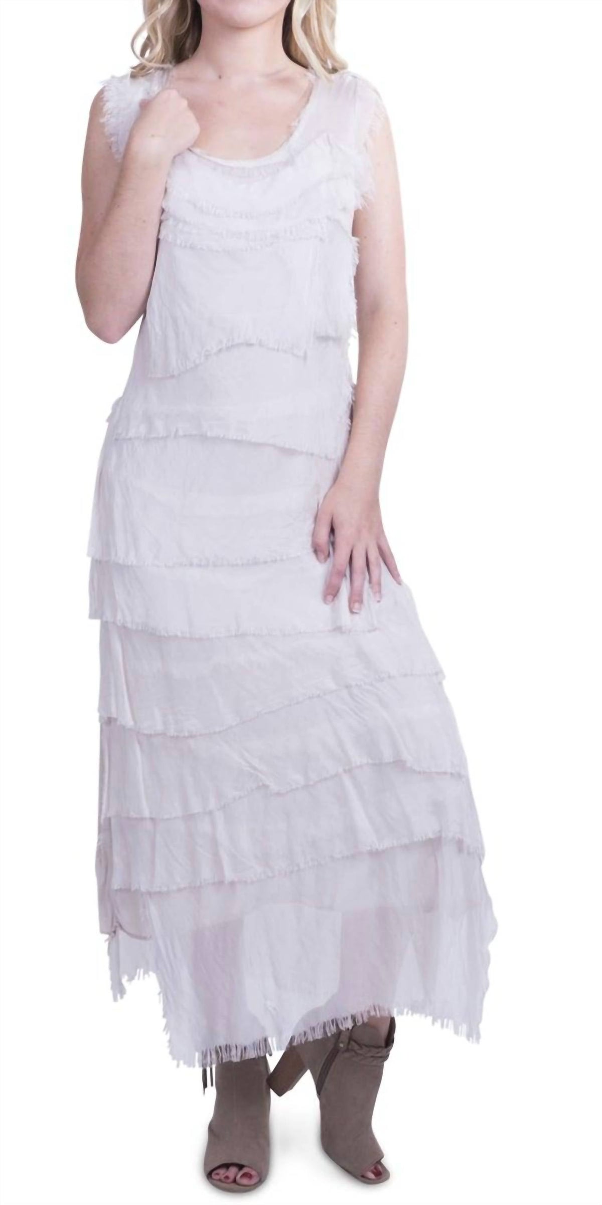 Gigi Moda - Siena Long Ruffle Dress