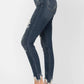 Judy Blue - Destroyed Hem Skinny Jeans