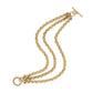 Eklexic - Women's Triple Micro Royal Chain Toggle Bracelet