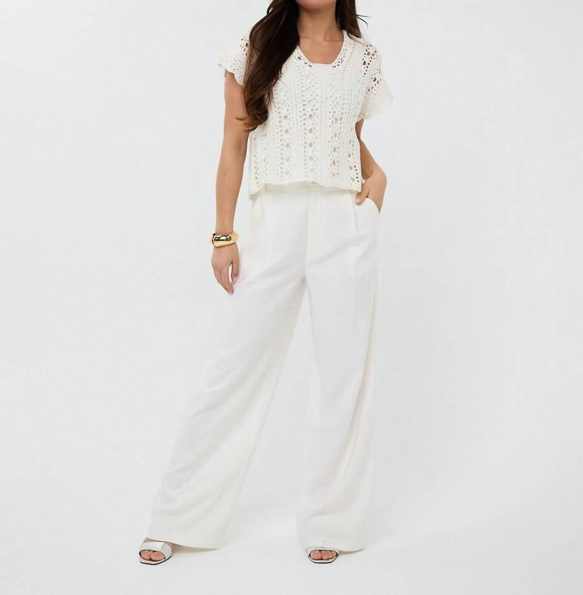 Esqualo - Cropped Knit Top