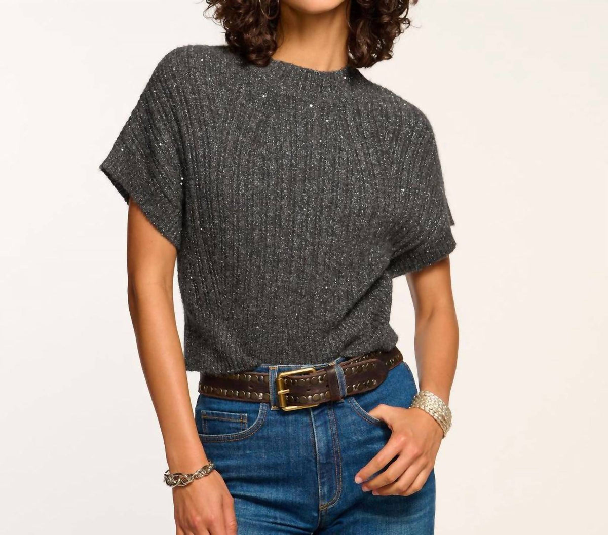 Ramy Brook - Amadeus Short Sleeve Wool Sweater
