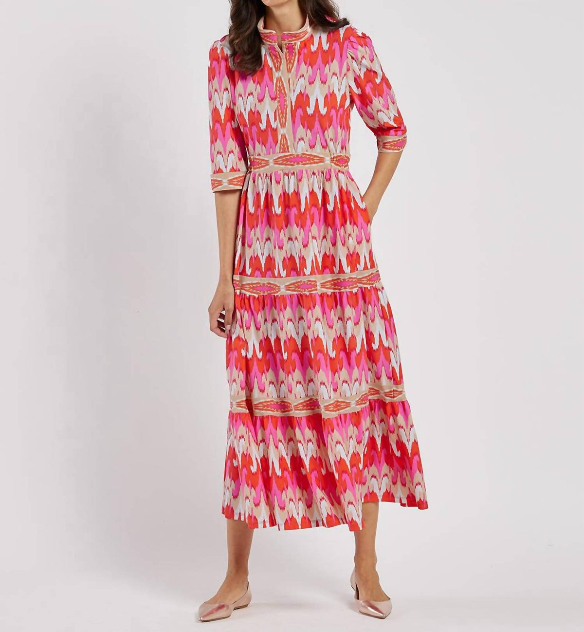 Jude Connally - Candy 3/4 Sleeves Maxi Dress