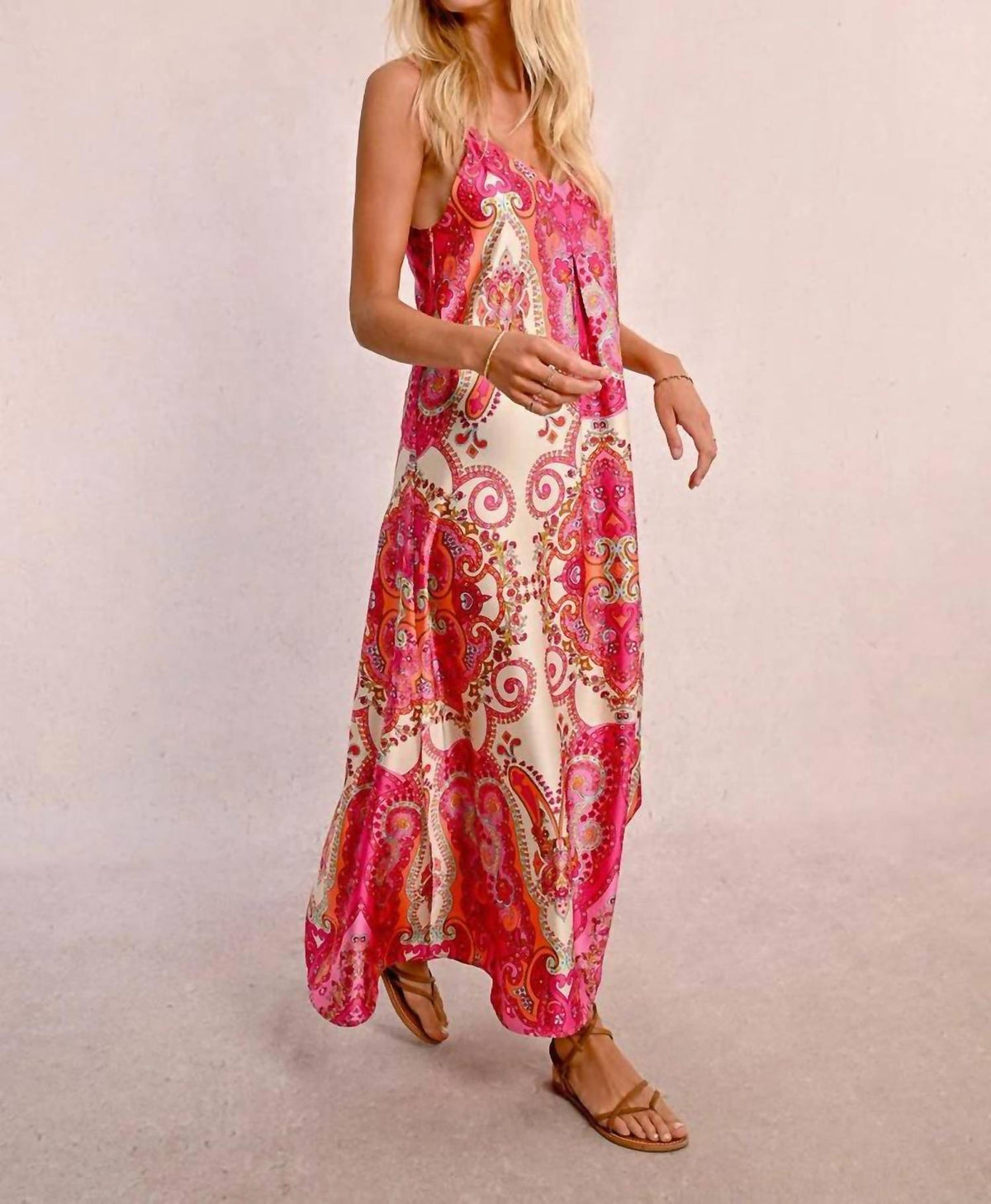 Molly Bracken - Women's Daphne Long Satin Dress