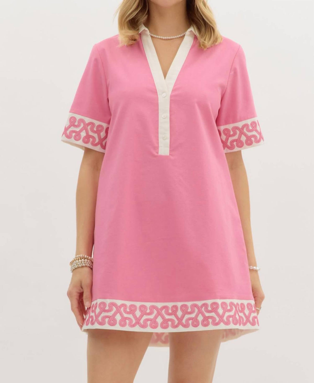 Entro - Collared Mini Dress