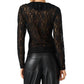 Steve Madden - Elvie Lace V Neck Top