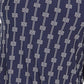 Charter Club Women's Petite Printed Split-Neck Top Blue Size Extra Large