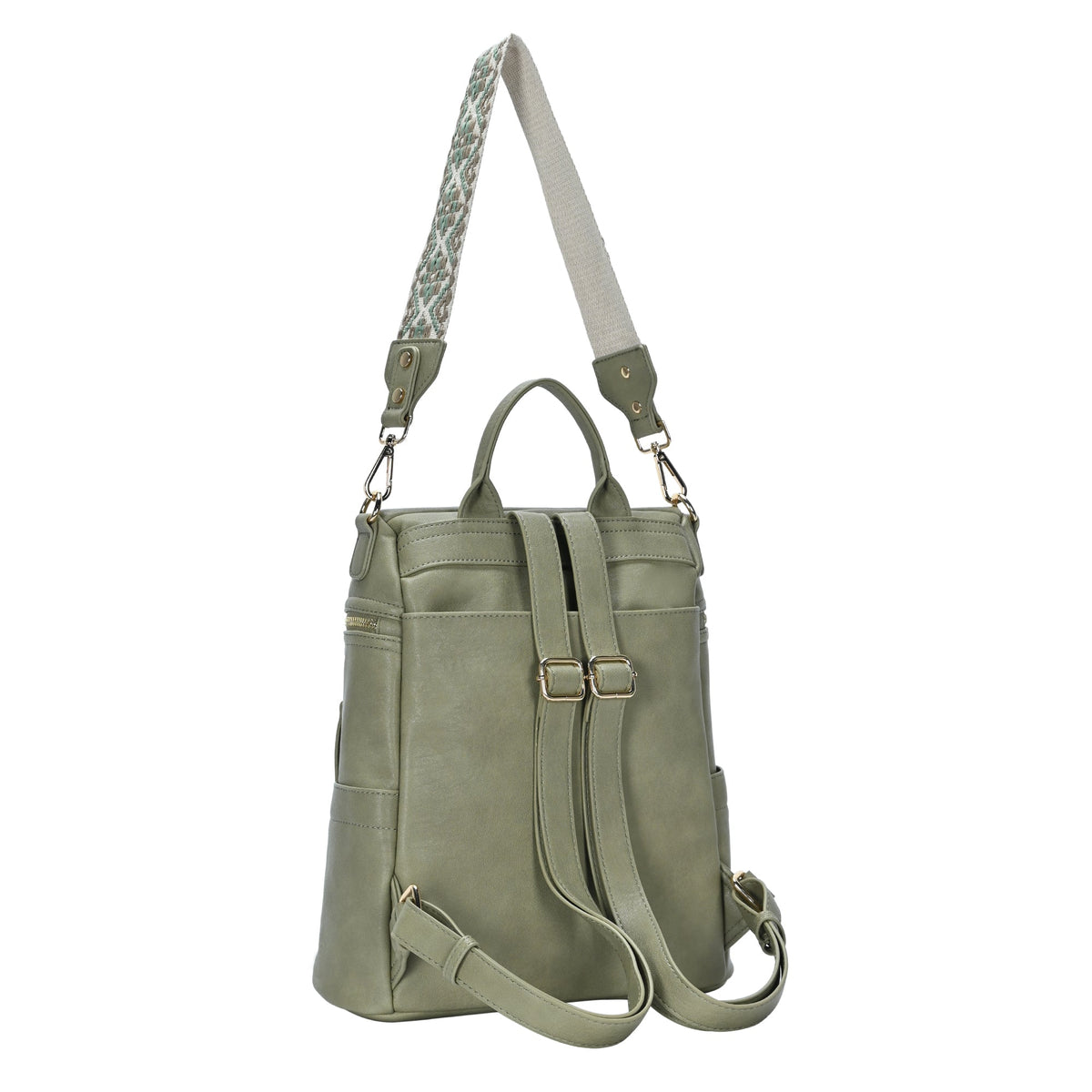 Nyra Webbing Strap Convertible Backpack Purse
