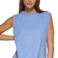 DKNY Women's Cotton Muscle Tank Top Blue Size Medium