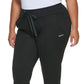 DKNY Women's Embroidered Logo Pintucked Jogger Pants Black