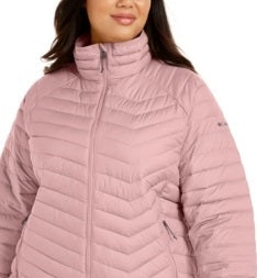 Columbia Women's Plus Powder Lite Quilted Puffer Jacket Pink Size 2XL
