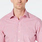Club Room Men's Regular Fit Plaid Button Down Shirt Red Size 34-35