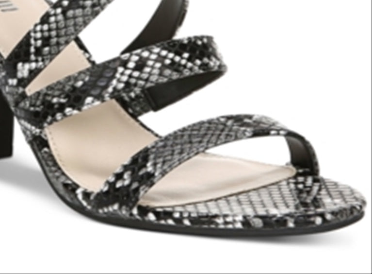 Bar III Women's Blythe Strappy Heels Black Size 8 M