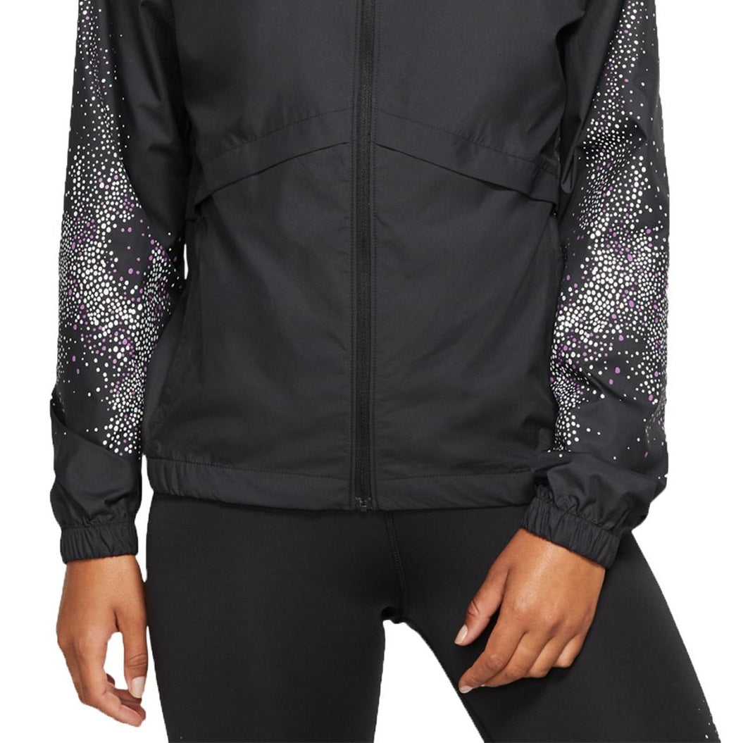 Nike Women's Running Fitness Athletic Jacket Black Size X-Small