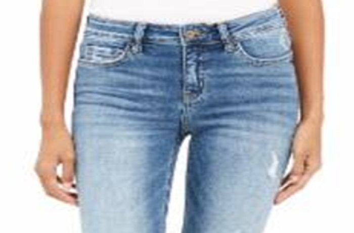 Flying Monkey Women's Destructed Skinny Jeans Blue Size 29