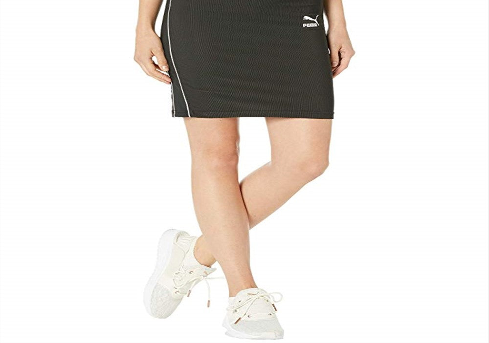 Puma Women's Classics Rib Skirt Black Size 2