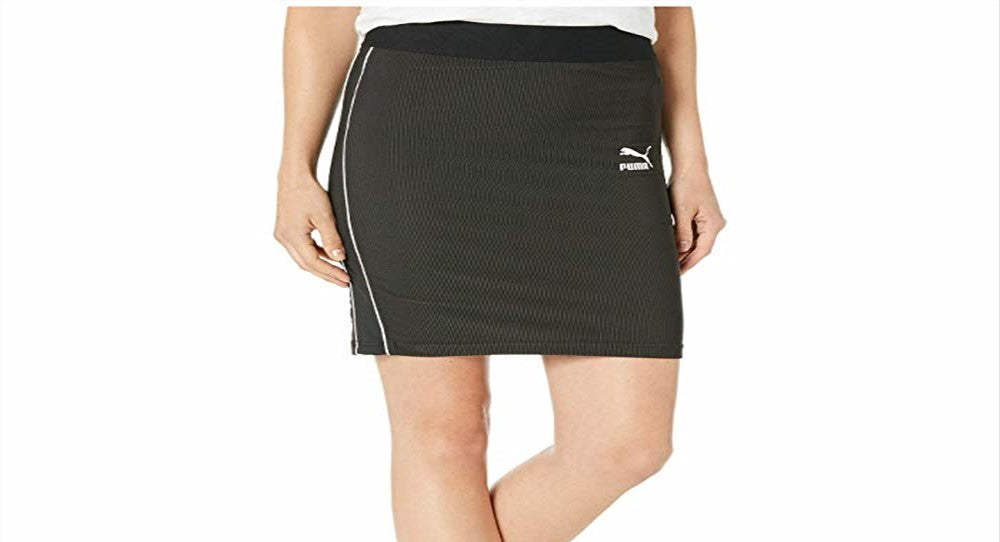 Puma Women's Classics Rib Skirt Black Size 2