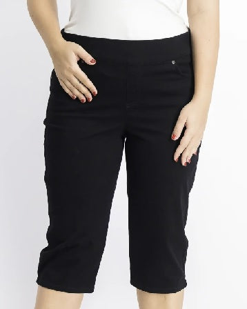 Style & Co Women's Avery Pull on Skimmer Jeans Black Size Medium