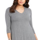 Style & Co Women's Swing Dress Gray Size M