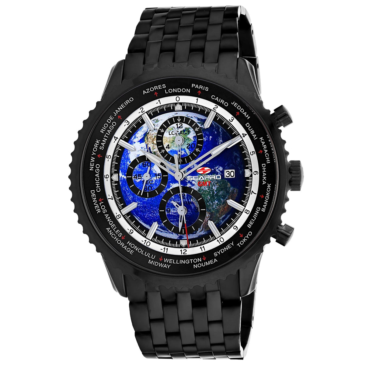 Seapro Men's Meridian World Timer GMT