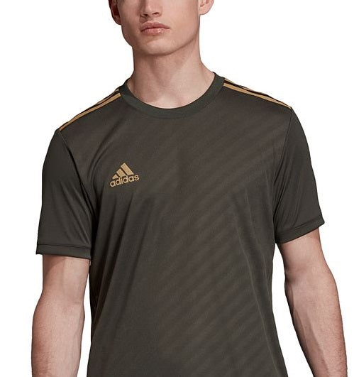 Adidas Men's Fitness Jacquard Jersey Green Size XXLRG