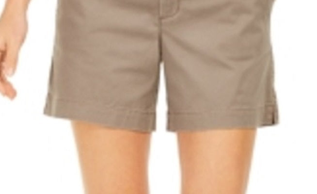 Style & Co Women's Chino Shorts Brown Size 18