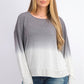 Bar III Women's  Dip-Dyed Sweater Gray Size Large